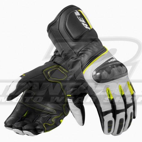 Guanti Moto REV'IT! RSR 3 - Nero Giallo Neon - Offerta Online