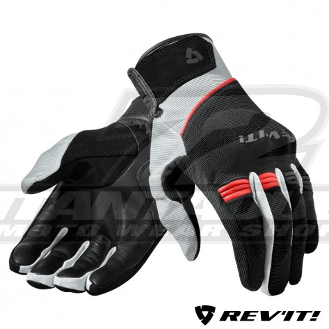 Guanti REV'IT! MOSCA - Nero Rosso