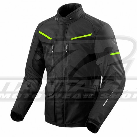 Giacca Moto REV'IT! SAFARI 3 - Nero Giallo Neon