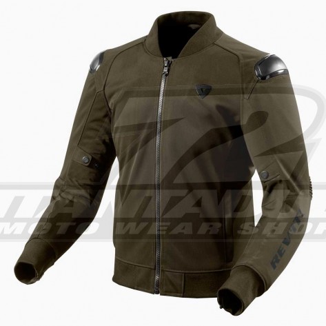 Giacca Moto REV'IT! TRACTION - Verde Scuro Nero