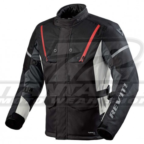 Giacca Moto REV'IT! HORIZON 3 H2O - Nero Rosso - Offerta Esclusiva