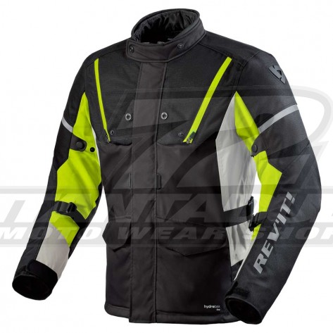 Giacca Moto REV'IT! HORIZON 3 H2O - Nero Giallo Neon - Offerta Esclusiva