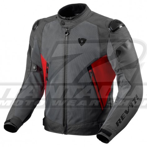 Giacca Moto REV'IT! CONTROL AIR H2O - Grigio Rosso - Offerta