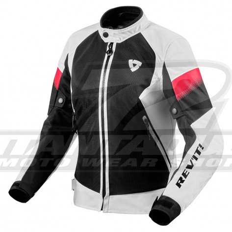 Giacca Moto Donna REV'IT! CONTROL AIR H2O LADIES - Bianco Nero - Offerta