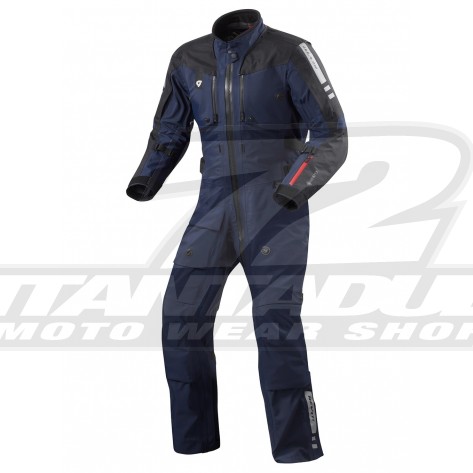 Tuta Moto Touring REV'IT! PARAMOUNT GTX (Taglia Corta) - Blu Scuro - Offerta