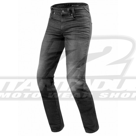 Jeans Moto REV'IT! VENDOME 2 (Taglia Corta) - Grigio Scuro Slavato