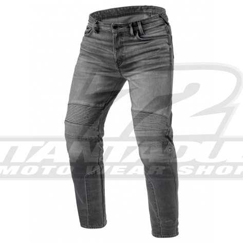 Jeans Moto REV'IT! MOTO 2 TF (Taglia Lunga) - Grigio Medio Slavato - Offerta