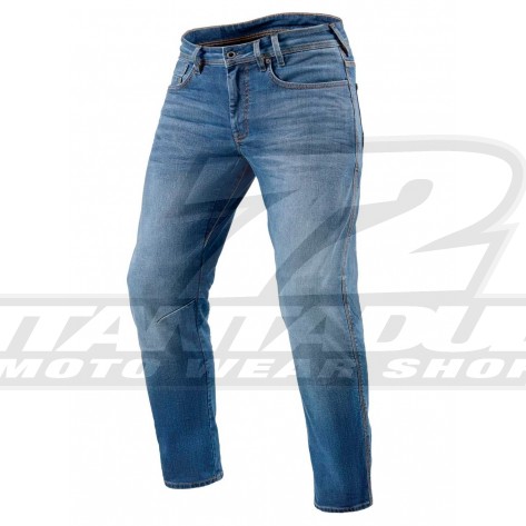 Jeans Moto REV'IT! DETROIT 2 TF (Taglia Lunga) - Classic Blu Slavato - Offerta Online