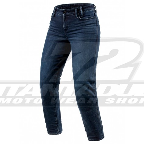 Jeans Moto Donna REV'IT! VIOLET LADIES BF - Dark Blue Black Used - Offerta