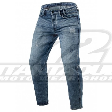 Jeans Moto REV'IT! RILAN TF (Taglia Lunga) - Medium Blue Vintage - Offerta