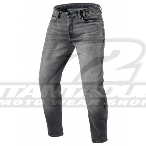 Jeans Moto REV'IT! ORTES TF (Taglia Lunga) - Grigio Medio Slavato - Offerta