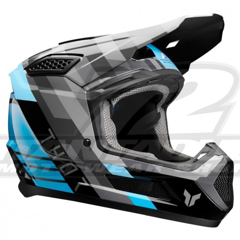 Casco Motocross Thor FLEET CAMBER - Nero Verde Acqua - Offerta