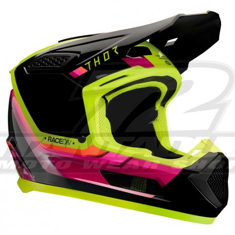 Casco Motocross Thor FLEET DEFY - Nero Acido - Offerta