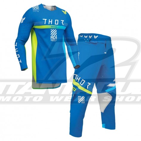 Completo Motocross Bambino Thor YOUTH SPORTMODE SYNTH - Blu - Offerta