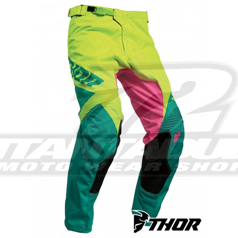 Pantaloni Cross Thor PULSE FACTOR - Acid Teal