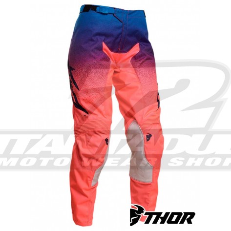 Pantaloni Cross Donna Thor Women's PULSE FADER - Corallo