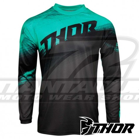 Maglia Cross Thor SECTOR VAPOR - Menta Carbone