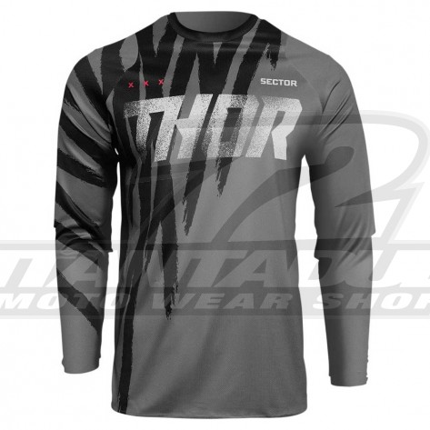Maglia Cross Thor SECTOR TEAR - Grigio Nero