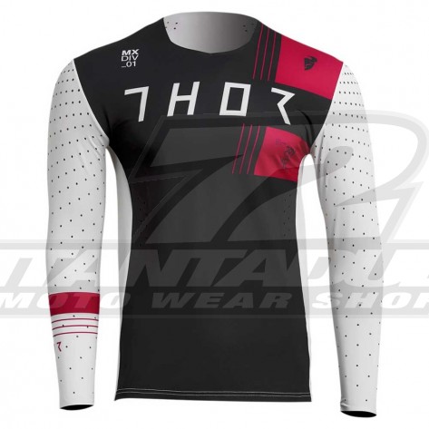 Maglia Cross Thor PRIME STRIKE - Vintage White Maroon