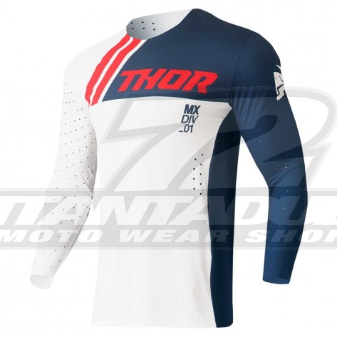 Maglia Cross Thor PRIME DRIVE - Navy Bianco - Offerta Online