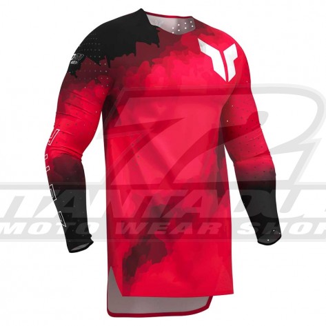 Maglia Cross Thor SPORTMODE CARBON - Nero Rosso - Offerta