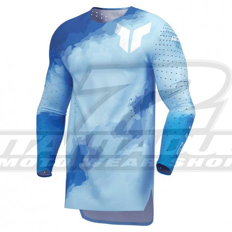 Maglia Cross Thor SPORTMODE CARBON - Blu Elettrico Celeste - Offerta