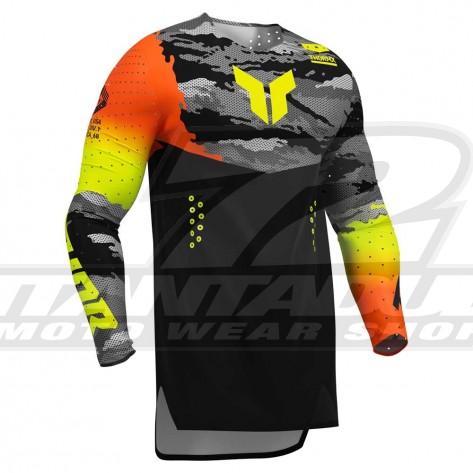 Maglia Cross Thor SPORTMODE RECON LE - Nero Acid - Offerta