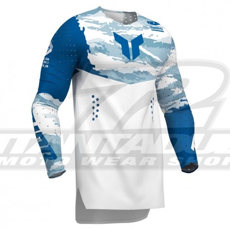 Maglia Cross Thor SPORTMODE RECON LE - Bianco Blu - Offerta