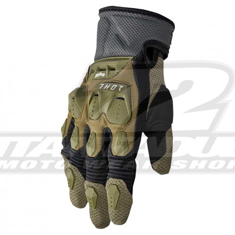 Guanti Enduro Thor TERRAIN - Army Charcoal - Offerta Online