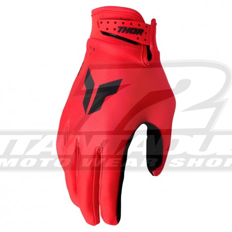Guanti Cross Thor LAUNCHMODE - Rosso - Offerta