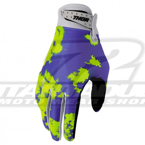Guanti Cross Bambino Thor YOUTH LAUNCHMODE BLEACH - Grigio Acido - Offerta