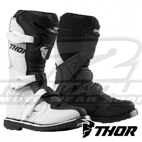 Stivali Cross Bambino Thor Youth BLITZ XP - Bianco Nero