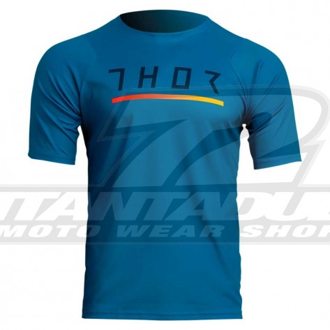 Maglia MTB Thor ASSIST CALIBER Short Sleeve - Teal - Offerta Online