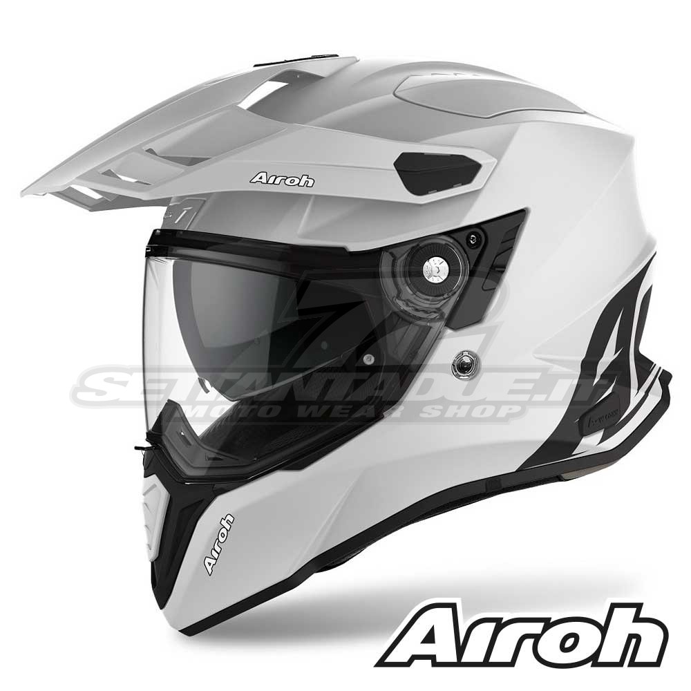 Casco Moto Crossover Airoh COMMANDER Color - Grigio Cemento Opaco |  SETTANTADUE.IT