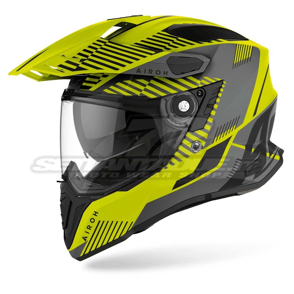 Casco Moto Crossover Airoh COMMANDER Boost - Giallo Opaco | SETTANTADUE.IT