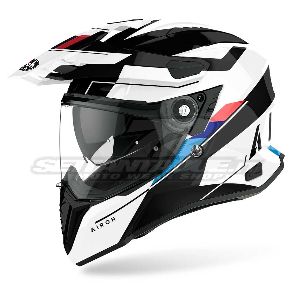 Casco Moto Crossover Airoh COMMANDER Skill - Bianco | SETTANTADUE.IT