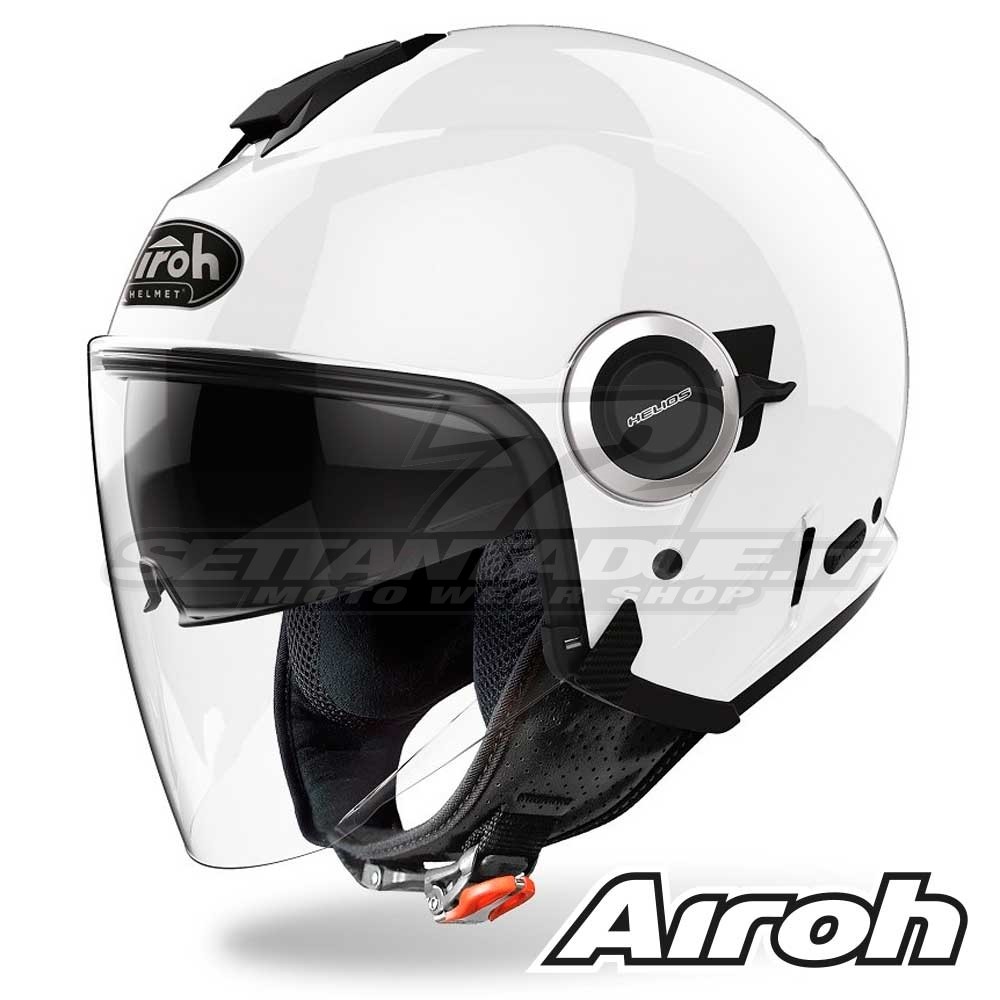 Casco Moto Jet Airoh HELIOS Color - Bianco | SETTANTADUE.IT