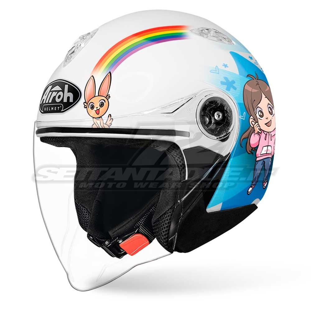 Casco Moto Jet da Bambini Airoh MR JET Me Contro Te - Lucido |  SETTANTADUE.IT
