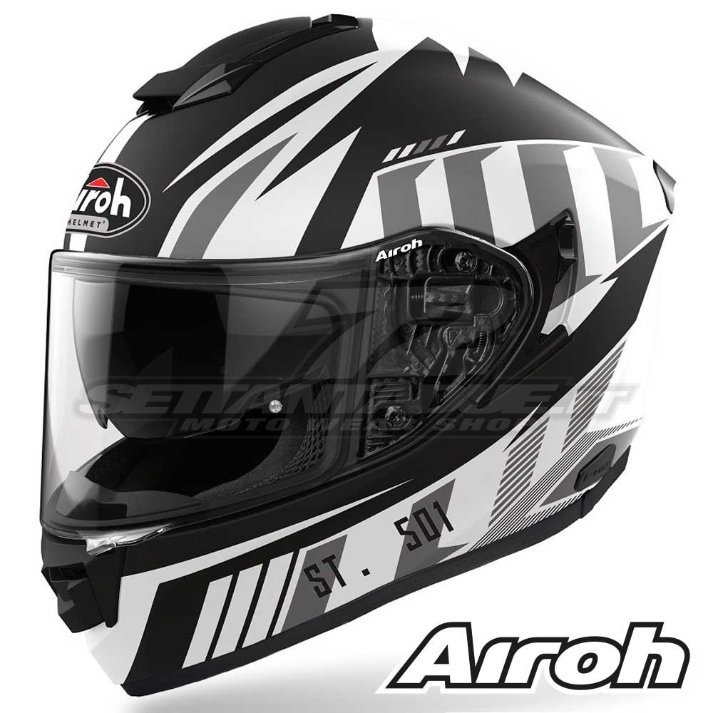 Casco Moto Integrale Airoh ST.501 Blade - Bianco Opaco | SETTANTADUE.IT