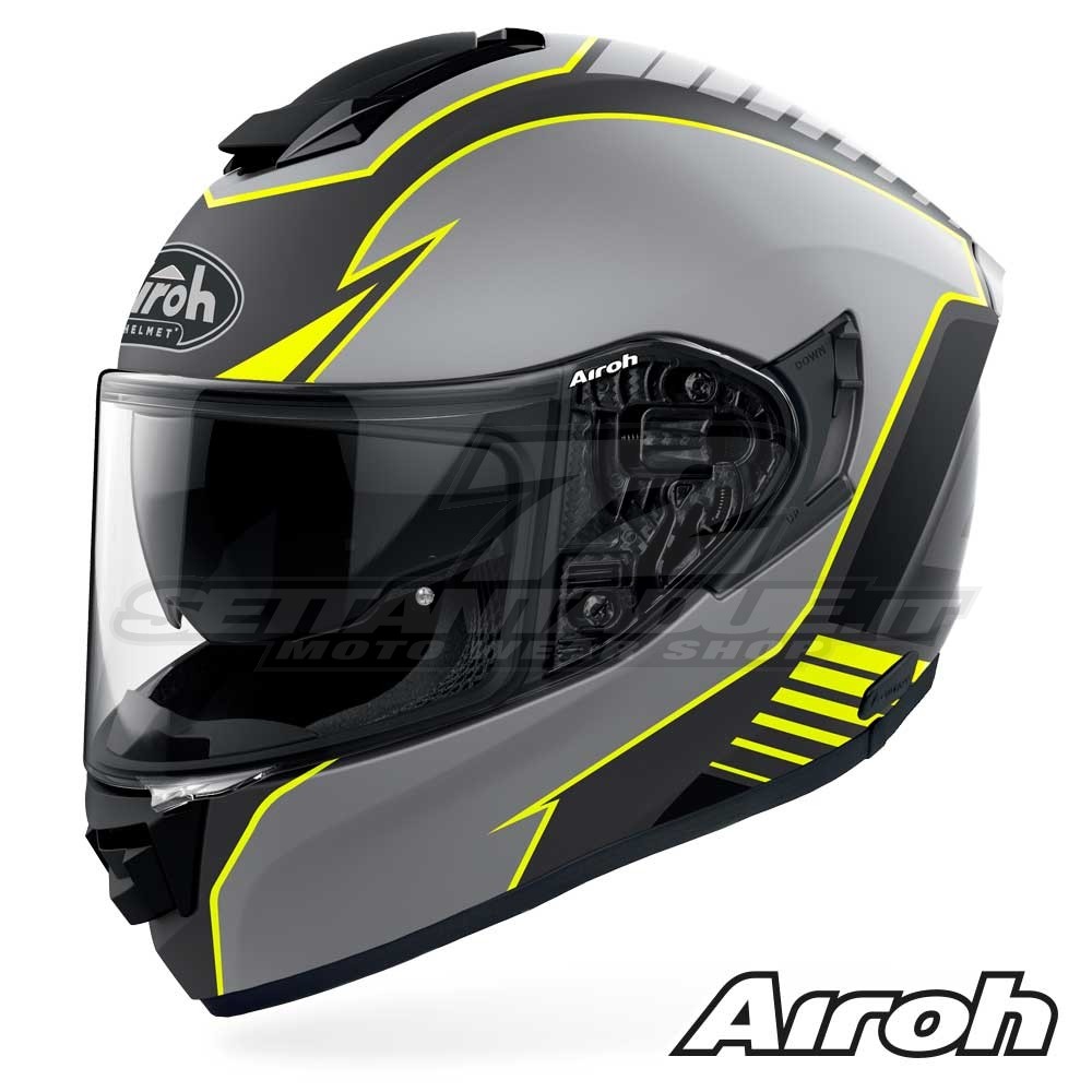Casco Moto Integrale Airoh ST.501 Type - Giallo Opaco | SETTANTADUE.IT