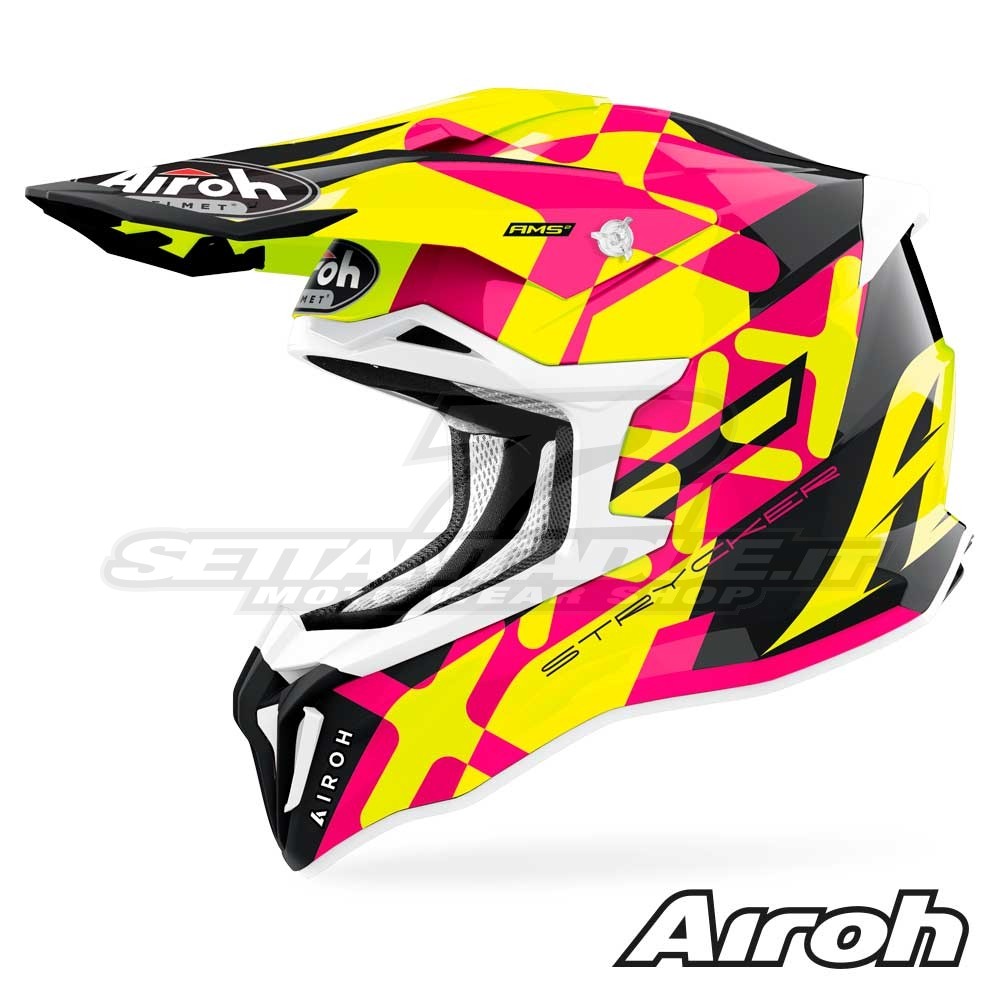 Casco Motocross Airoh STRYCKER XXX - Rosa | SETTANTADUE.IT