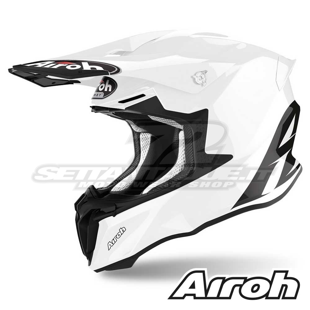 Casco Motocross Airoh TWIN 2.0 Color - Bianco | SETTANTADUE.IT