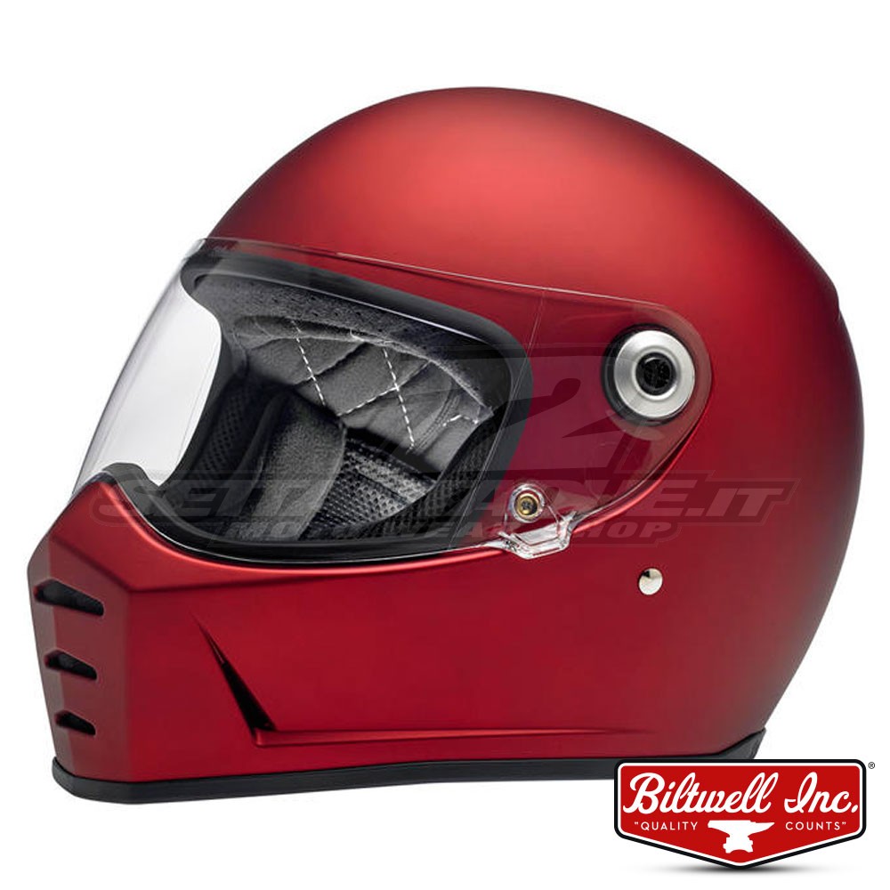 Casco Integrale Biltwell LANE SPLITTER - Rosso Opaco | SETTANTADUE.IT