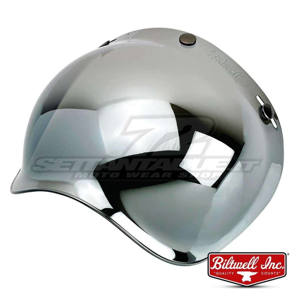 Visiera a Bolla Biltwell BUBBLE Anti-Fog - Cromo Specchio | SETTANTADUE.IT