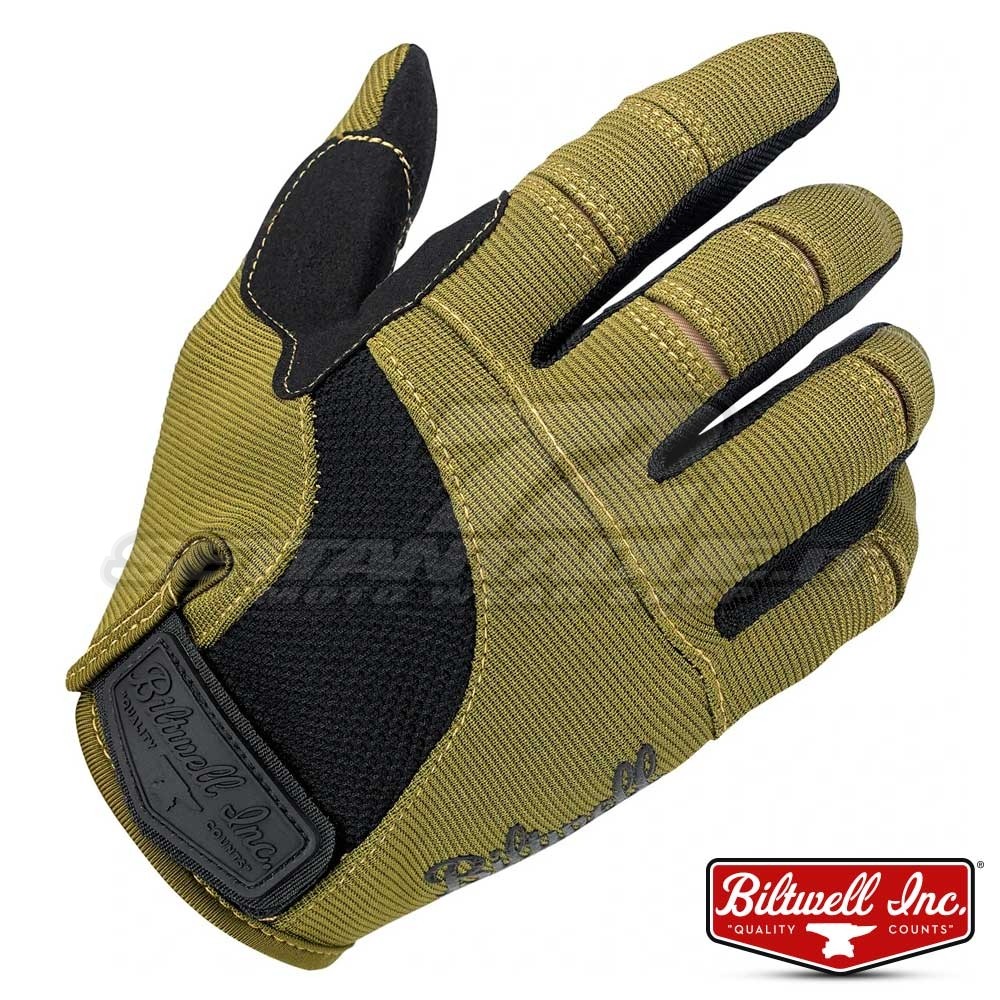 Guanti Moto Biltwell MOTO - Olive Black | SETTANTADUE.IT