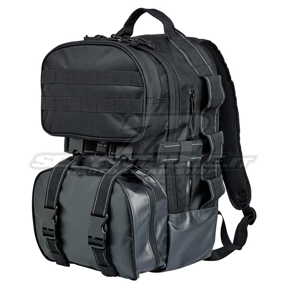 Zaino da Moto Biltwell EXFIL-48 - Nero | SETTANTADUE.IT