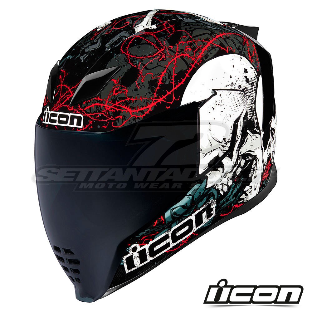 Casco Integrale Icon AIRFLITE Skull 18 - Glory | SETTANTADUE.IT