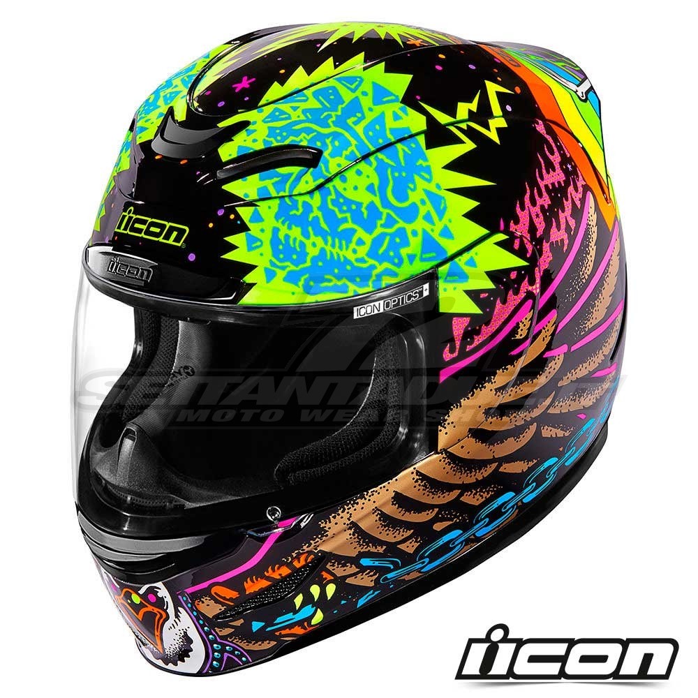 Casco Integrale Icon AIRMADA TL - Nero | SETTANTADUE.IT