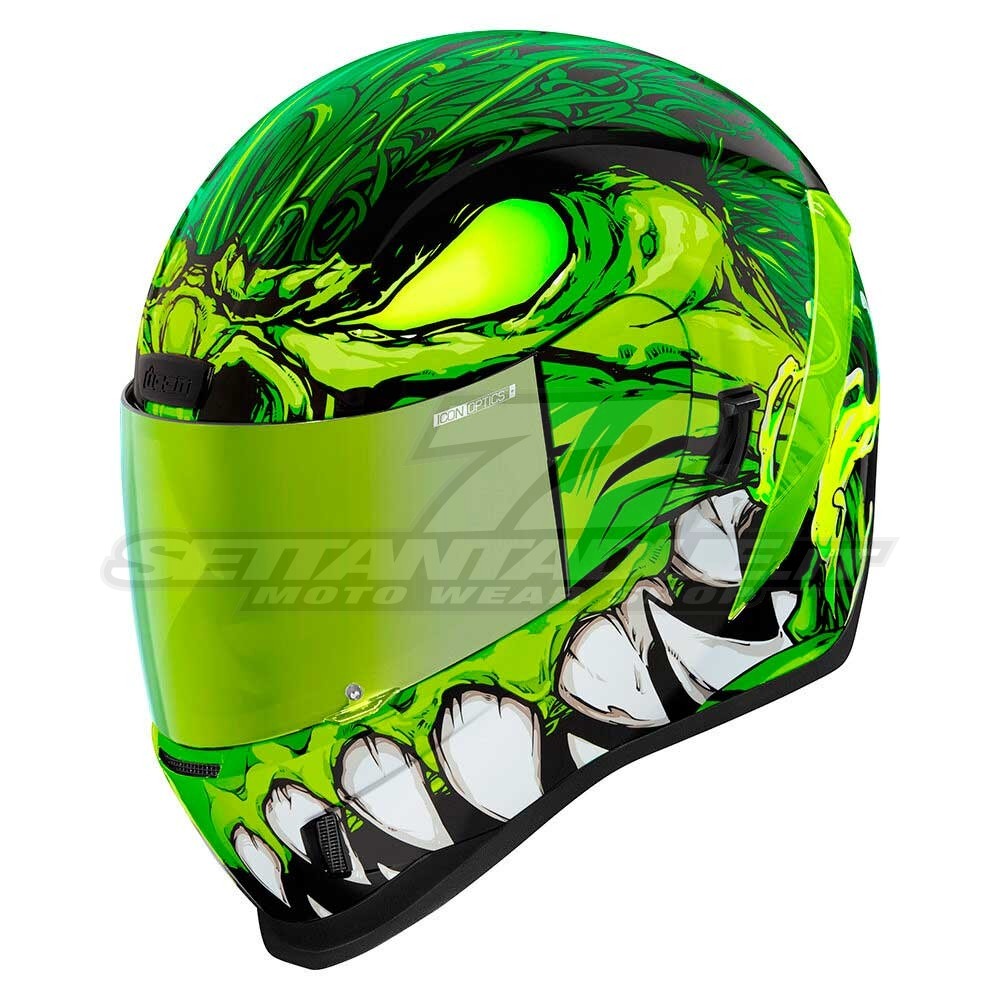 Casco Integrale Icon AIRFORM Manik'R - Verde | SETTANTADUE.IT