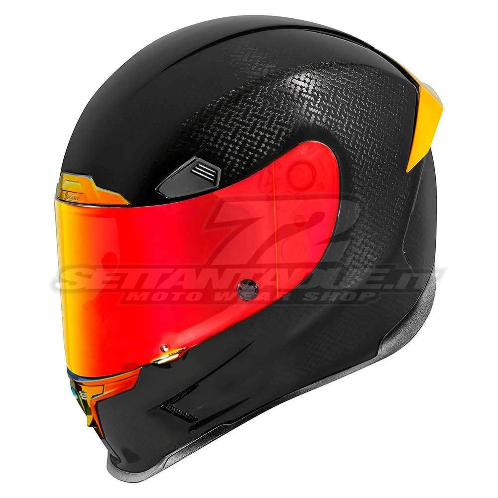 Casco Moto Icon AIRFRAME PRO Carbon - Rosso | SETTANTADUE.IT